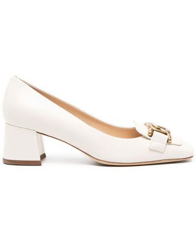 Tod's Kate 50mm Leren Pumps - Naturel