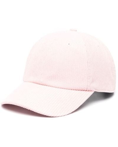 Autry Motif-embroidered Ribbed Cap - Pink