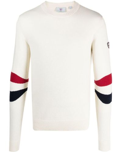 Rossignol Signature Intarsia-knit Sweater - White