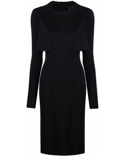 Givenchy Cut-out Detail Long-sleeve Dress - Black
