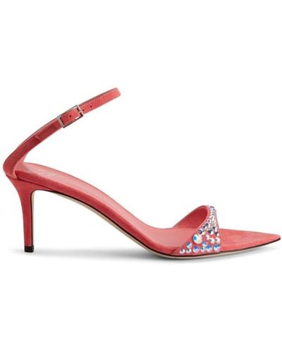 Giuseppe Zanotti Intriigo Queen Rhinestone-embellished Sandals - Pink