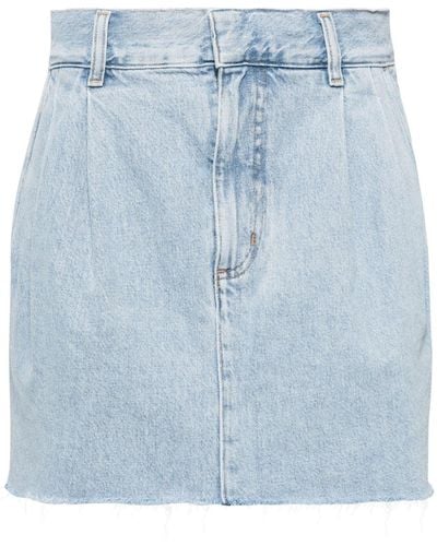 Agolde Becker Denim Mini Skirt - Blue