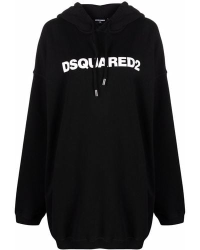 DSquared² Logo-print Hooded Sweatshirt Dress - Multicolor