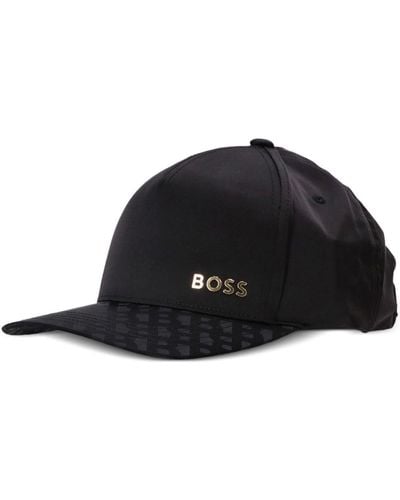 BOSS Logo-plaque Baseball Cap - Black