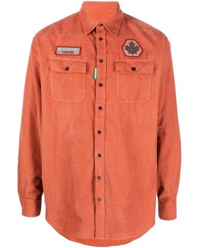 DSquared² Cotton Shirt - Orange