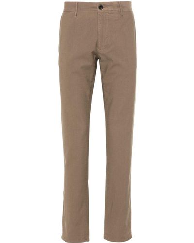 Incotex Pressed-crease Slim-fit Trousers - Natural