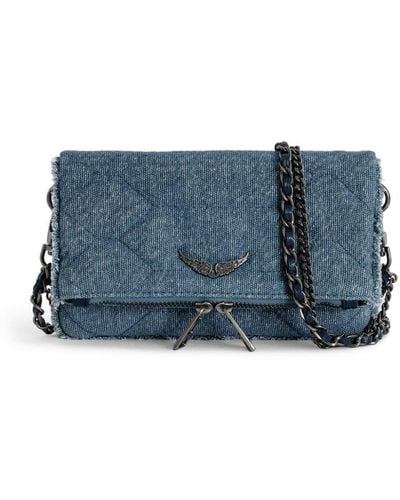 Zadig & Voltaire Mini sac porté épaule Rock - Bleu