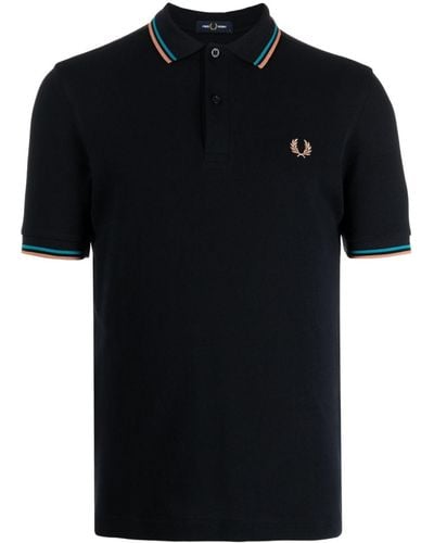 Fred Perry Polo Laurel Wreath con ricamo - Nero