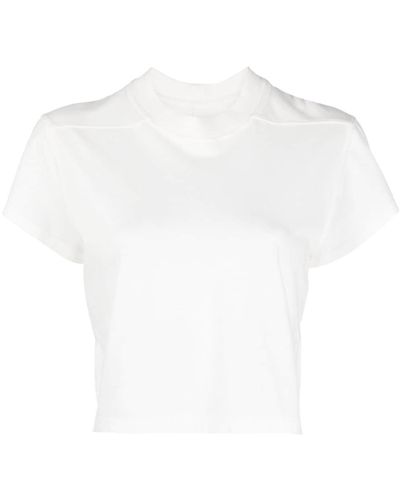 Rick Owens Klassisches Cropped-T-Shirt - Weiß