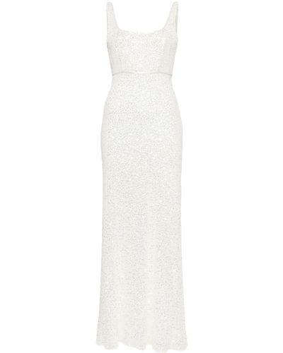 RIXO London Bridal Megan Sequined Maxi Dress - White