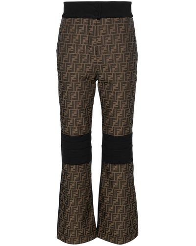 Fendi Pantaloni da sci FF - Grigio