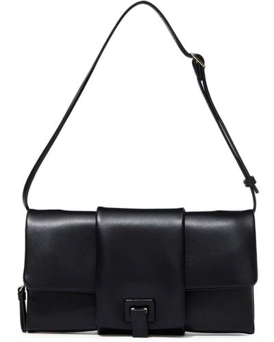 Proenza Schouler Flip Leather Shoulder Bag - Black