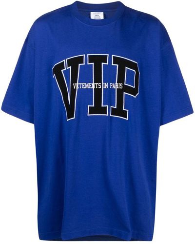 Vetements Vip Tシャツ - ブルー