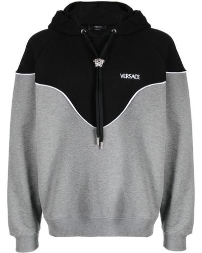 Versace Hoodie Met Logoprint - Zwart
