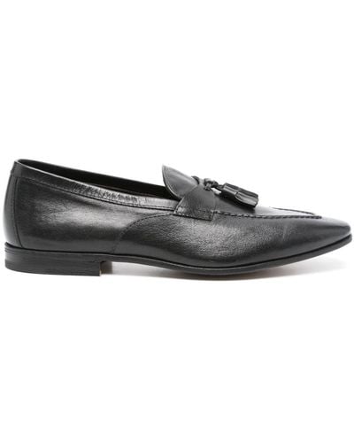 Henderson Tassel-detailed Leather Loafers - Gray