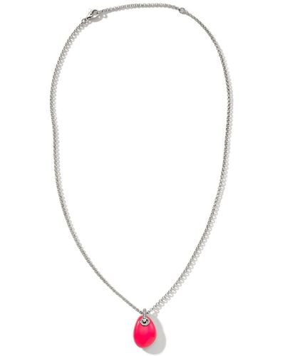 John Hardy Sterling Silver Pebble Pendant Necklace - White