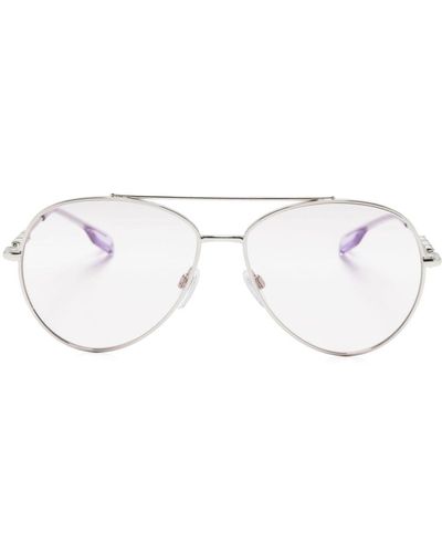 Burberry Getönte Pilotenbrille - Weiß