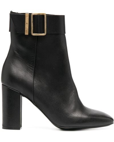 Tommy Hilfiger Buckle-cuff Ankle Boots - Black