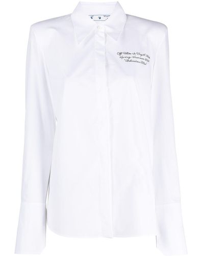 Off-White zip-logo long-sleeve Crop Top - Farfetch