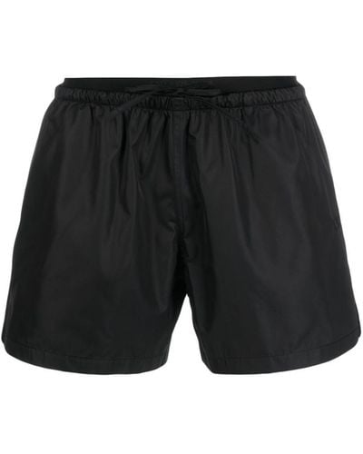 Off-White c/o Virgil Abloh Logo-embroidered Swim Shorts - Black