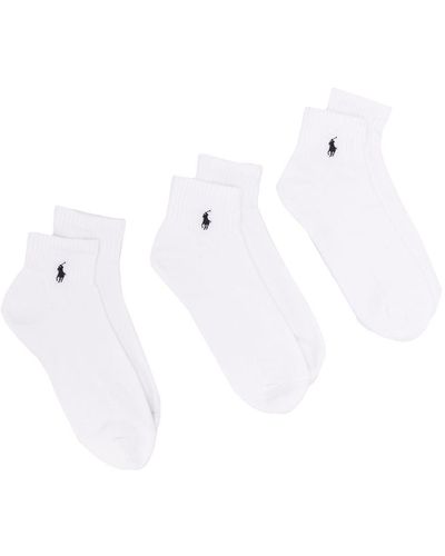 Polo Ralph Lauren Calcetines con motivo de pony - Blanco