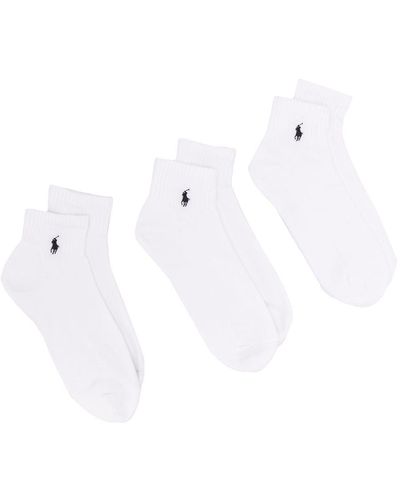 Polo Ralph Lauren Pony Motif Socks - White