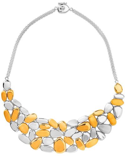 TANE MEXICO 1942 Sterling Silver And 23kt Yellow Gold Vermeil Alma Necklace - Metallic