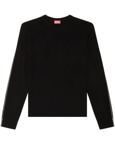 DIESEL K-vromo Wool-cashmere Sweater - Black