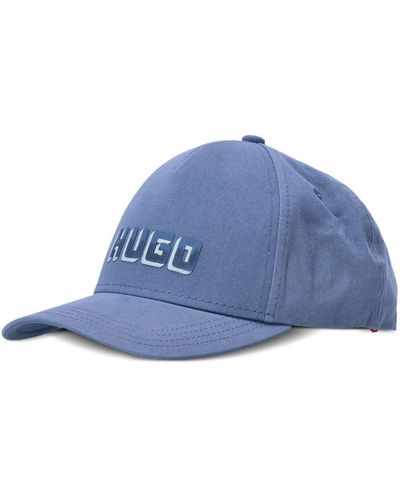 HUGO Logo-print Baseball Cap - Blue