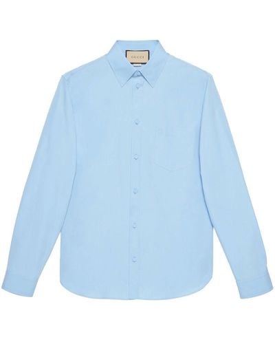 Gucci Langärmeliges Hemd - Blau