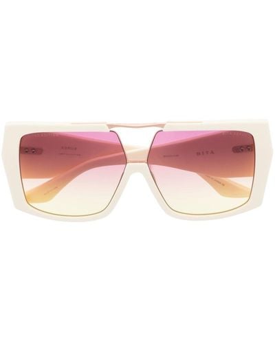 Dita Eyewear Eckige Abrux Sonnenbrille - Pink