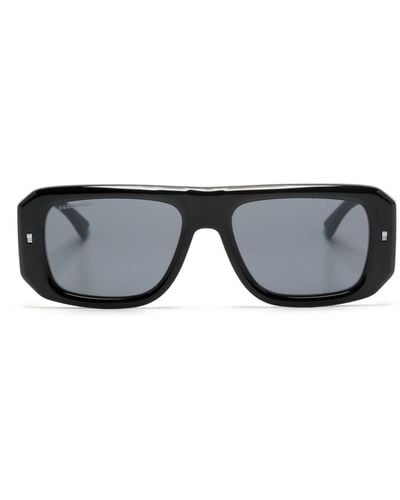 DSquared² Gafas de sol con montura rectangular - Negro