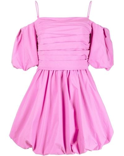 Jonathan Simkhai Sanam Puff-sleeve Mini Dress - Pink