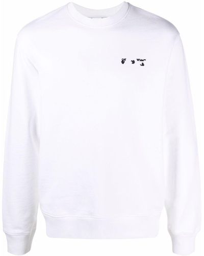 Off-White c/o Virgil Abloh Chest-logo Crewneck Sweatshirt - White