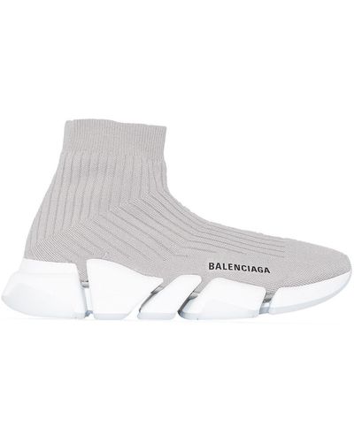 Balenciaga Speed 2.0 Sock-style Sneakers - White