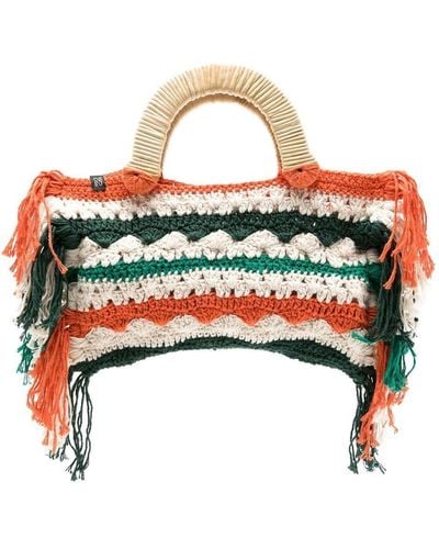 Nannacay Mini Vera Crochet Tote Bag - White