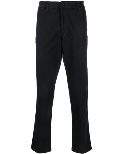 PS by Paul Smith Organic-cotton Straight-leg Trousers - Black