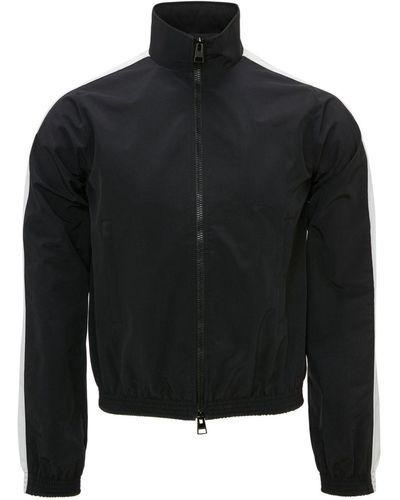 JW Anderson Side-stripe Zip-up Jacket - Black