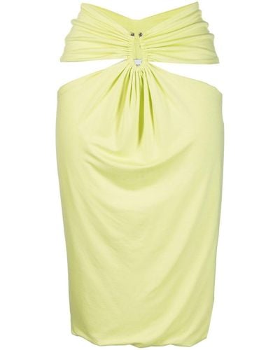Concepto Cut-out Fitted Skirt - Yellow