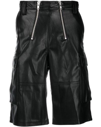 GmbH Double-zip Bermuda Cargo Shorts - Black