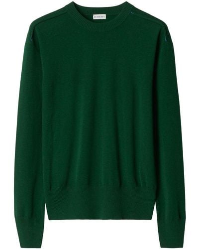 Burberry Pullover mit rundem Ausschnitt - Grün