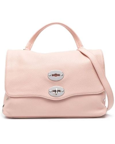 Zanellato Stud-detail Leather Shoulder Bag - Pink