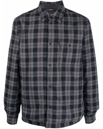 Woolrich Madras Checked-pattern Shirt - Gray