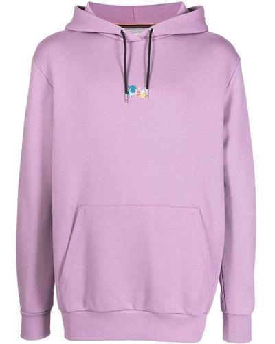 Paul Smith Logo-embroidered Hoodie - Pink