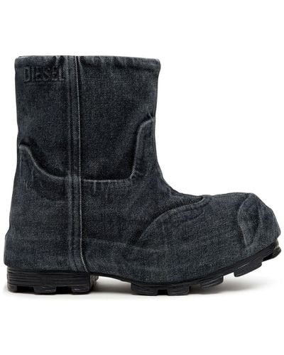 DIESEL D-Hammer Md Chelsea-Boots im Jeans-Look - Schwarz