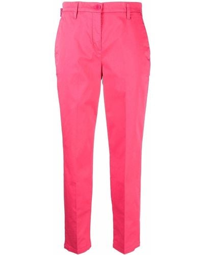 Jacob Cohen Stretch-cotton Tapered Chinos - Pink