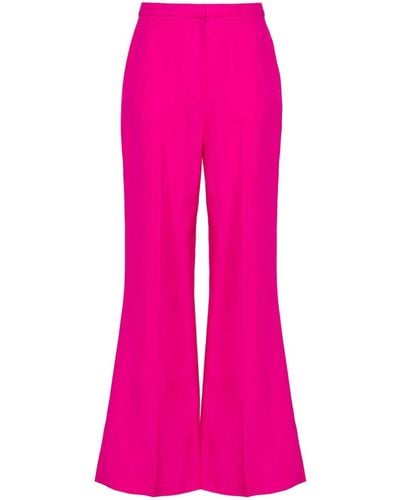 Sandro Flared Cotton Trousers - Pink