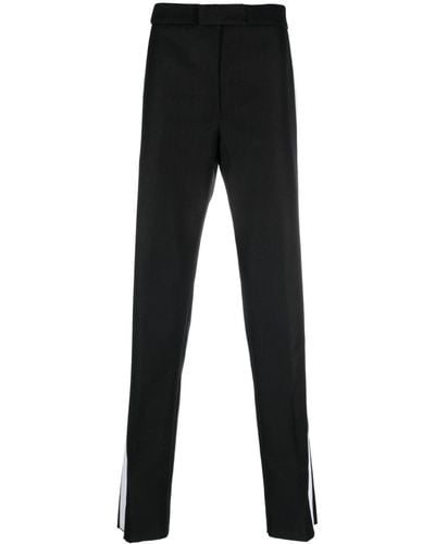Alexander McQueen Pantalon de costume à rayures - Noir