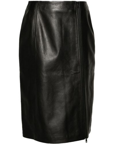 Manokhi Rumi レザースカート - ブラック