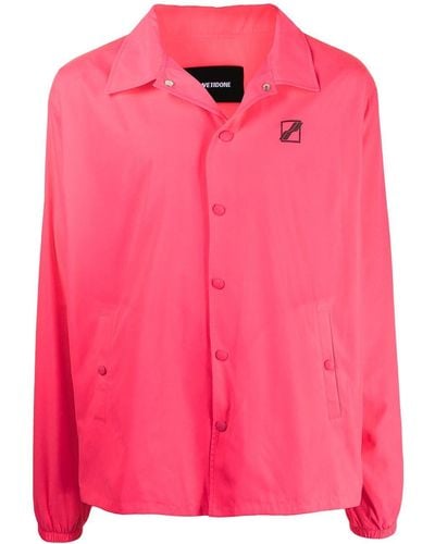we11done Logo-print Shirt Jacket - Pink